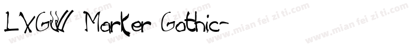 LXGW Marker Gothic字体转换